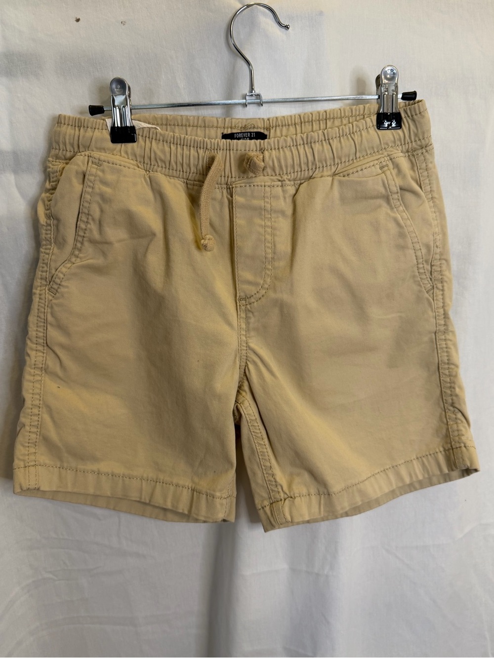 Forever 21 Men's Drawstring Chino Shorts - Beige